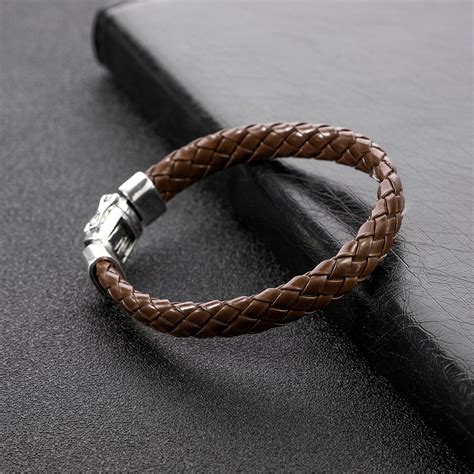 gucci bracelet en cuire homme|Bracelets en argent pour Homme de Luxe .